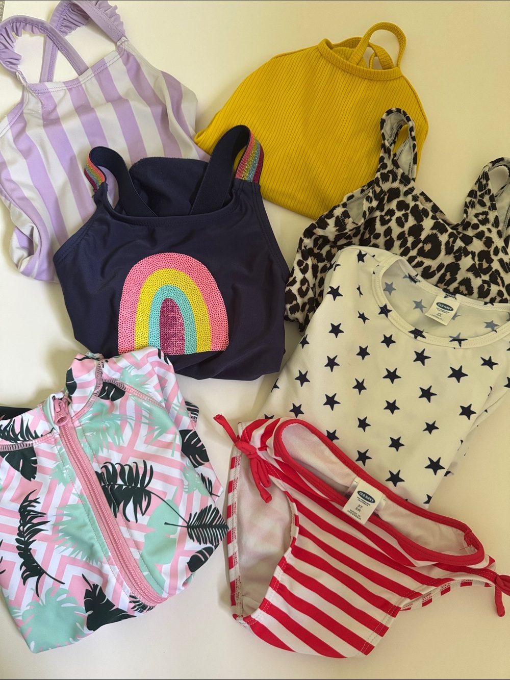 Girls 6 piece swim set size 3T bundle old navy, Cat&Jack